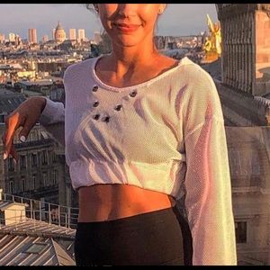 🤍LF Mesh Crop Hoodie🤍